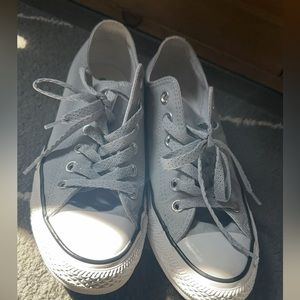 Grey and White converse